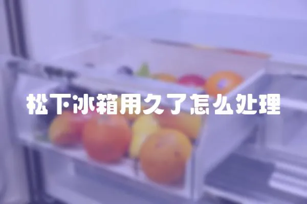 松下冰箱用久了怎么處理