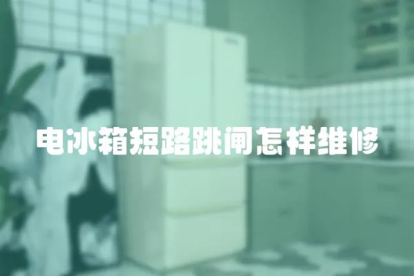 電冰箱短路跳閘怎樣維修
