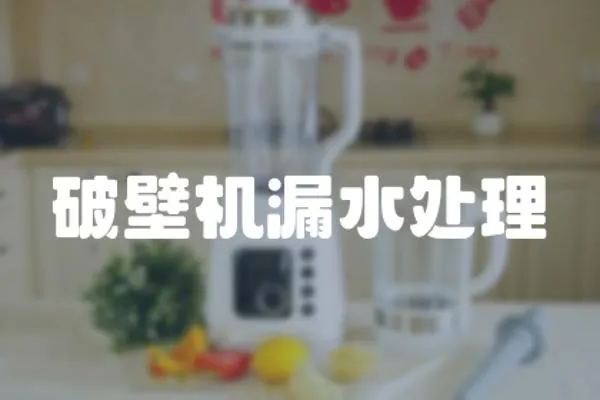 破壁機漏水處理