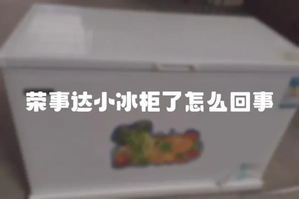 榮事達小冰柜了怎么回事