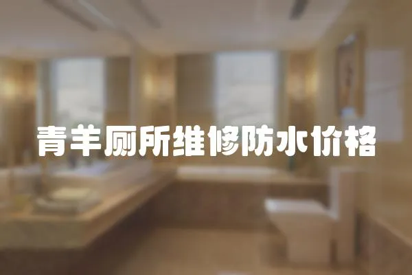 青羊廁所維修防水價格