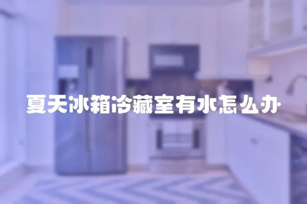 夏天冰箱冷藏室有水怎么辦