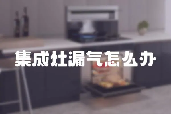 集成灶漏氣怎么辦