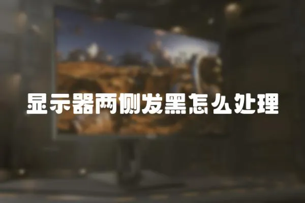 顯示器兩側發黑怎么處理