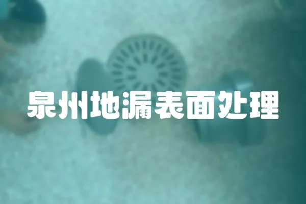 泉州地漏表面處理