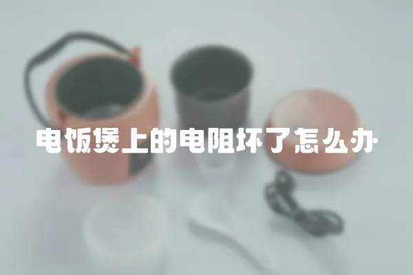 電飯煲上的電阻壞了怎么辦