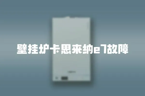 壁掛爐卡思來納e7故障