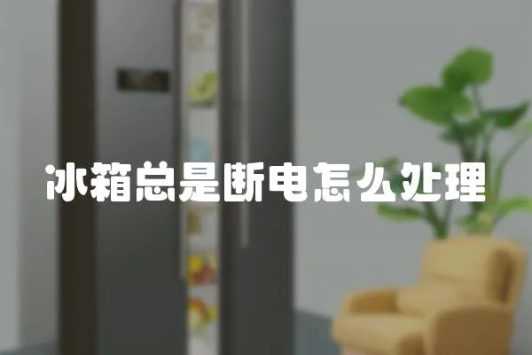 冰箱總是斷電怎么處理
