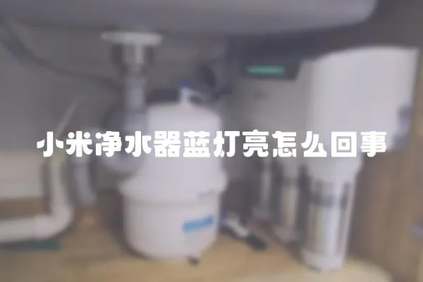 小米凈水器藍燈亮怎么回事