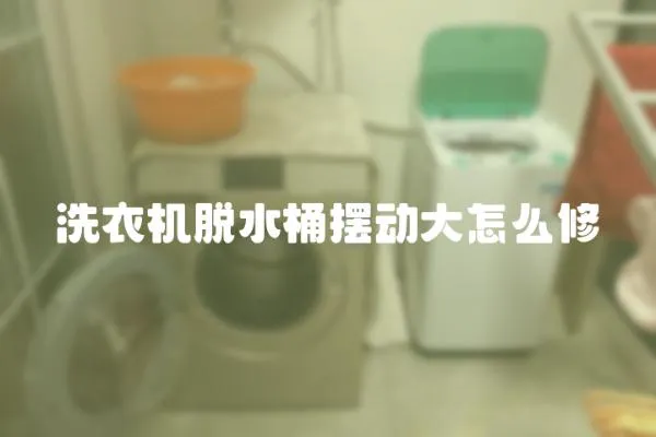洗衣機脫水桶擺動大怎么修