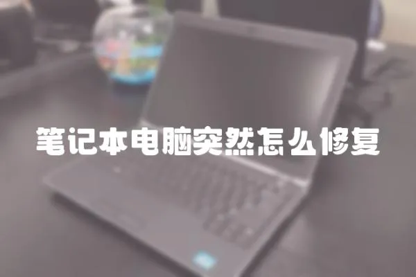 筆記本電腦突然怎么修復