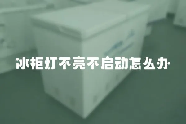 冰柜燈不亮不啟動怎么辦