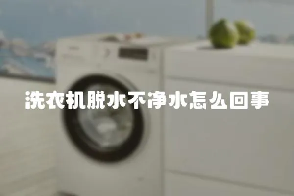 洗衣機(jī)脫水不凈水怎么回事