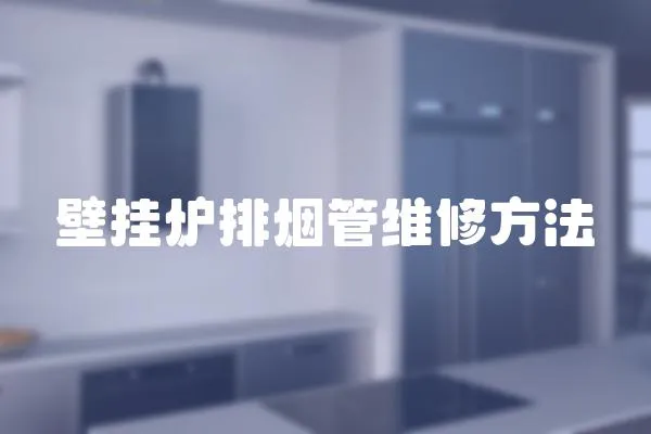 壁掛爐排煙管維修方法