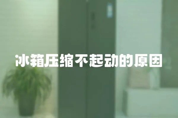 冰箱壓縮不起動的原因