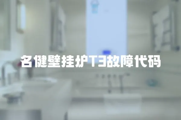 名健壁掛爐T3故障代碼