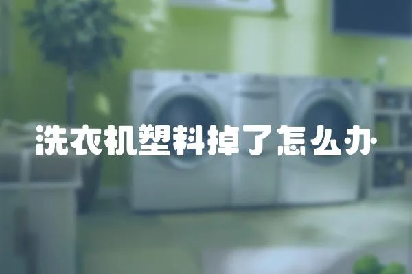 洗衣機塑料掉了怎么辦
