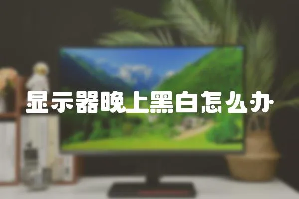 顯示器晚上黑白怎么辦