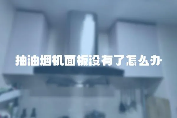 抽油煙機面板沒有了怎么辦