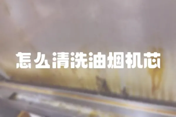 怎么清洗油煙機芯