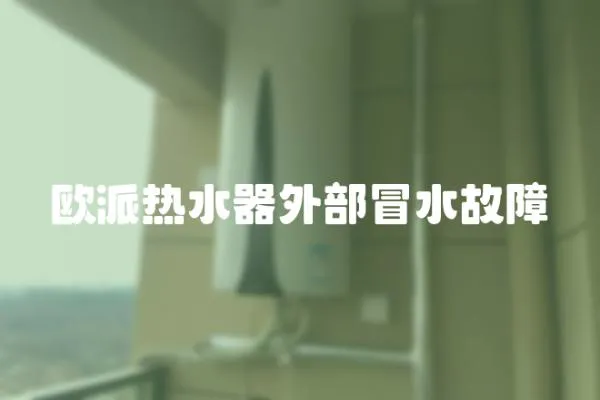 歐派熱水器外部冒水故障