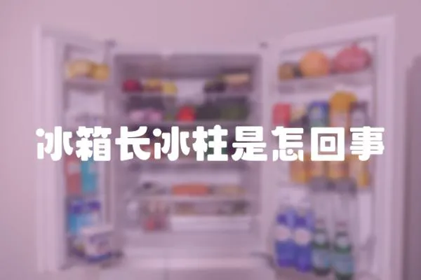 冰箱長冰柱是怎回事