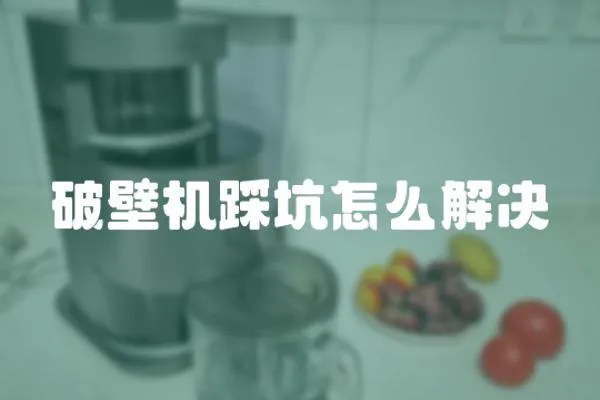 破壁機踩坑怎么解決