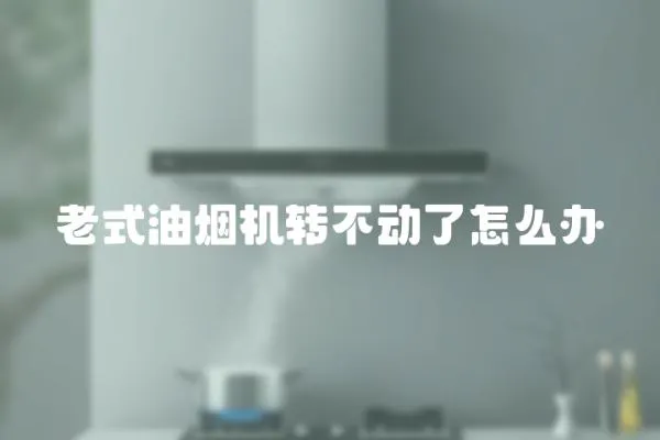 老式油煙機轉不動了怎么辦