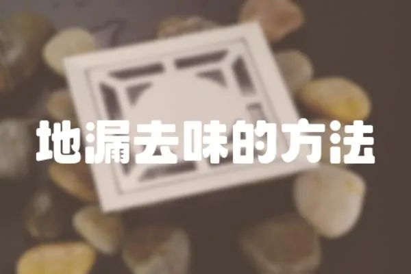 地漏去味的方法