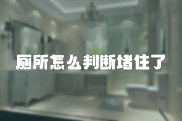 廁所怎么判斷堵住了