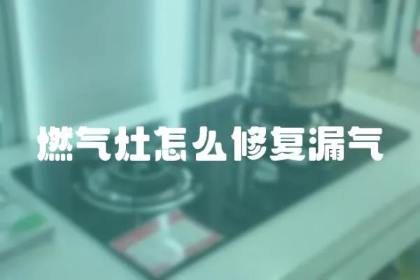 燃?xì)庠钤趺葱迯?fù)漏氣