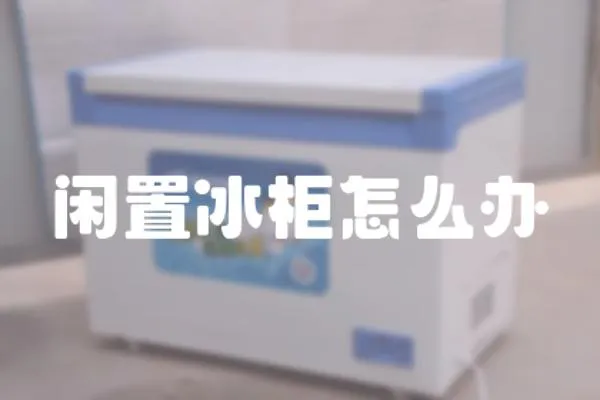 閑置冰柜怎么辦