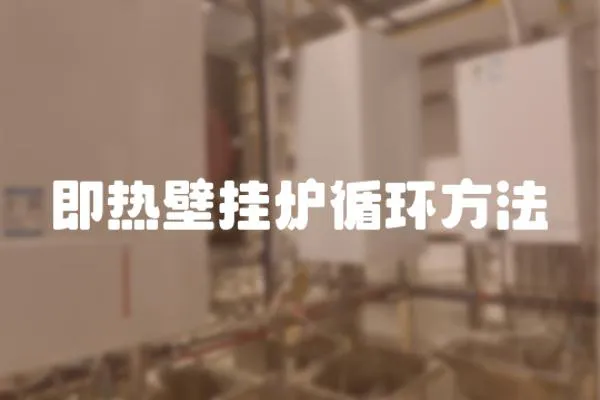 即熱壁掛爐循環方法