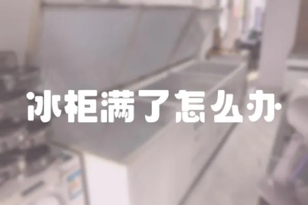 冰柜滿了怎么辦
