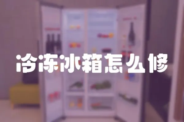 冷凍冰箱怎么修