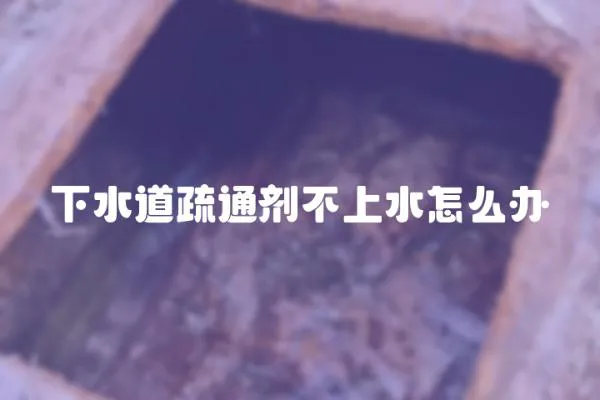 下水道疏通劑不上水怎么辦
