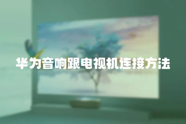 華為音響跟電視機連接方法