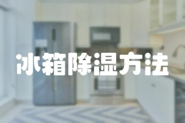 冰箱除濕方法