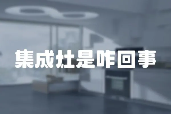 集成灶是咋回事