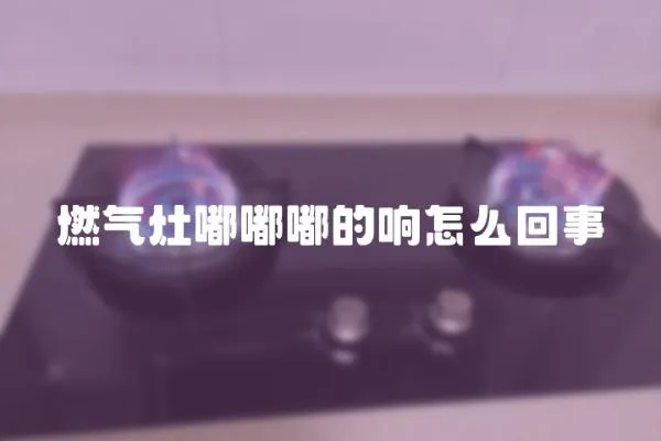 燃氣灶嘟嘟嘟的響怎么回事