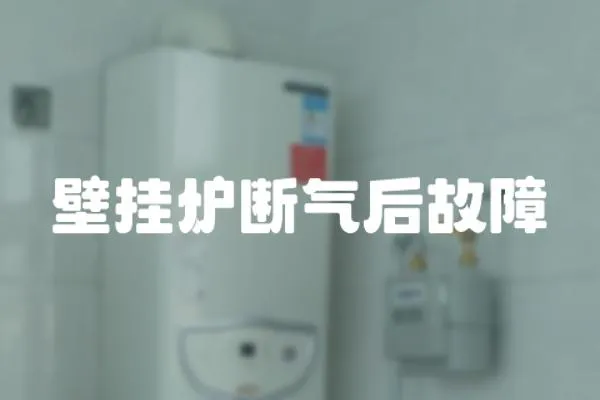 壁掛爐斷氣后故障