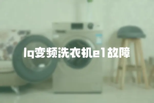 lg變頻洗衣機e1故障