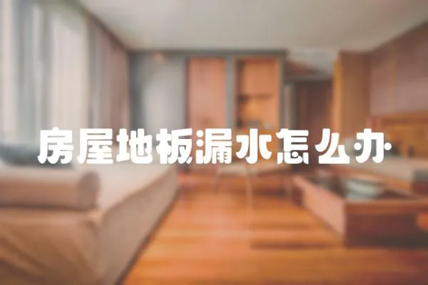房屋地板漏水怎么辦
