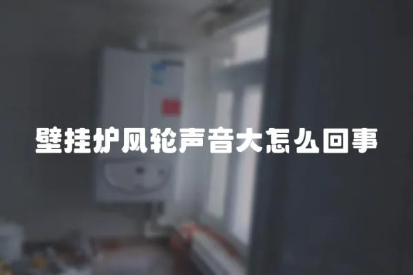 壁掛爐風(fēng)輪聲音大怎么回事