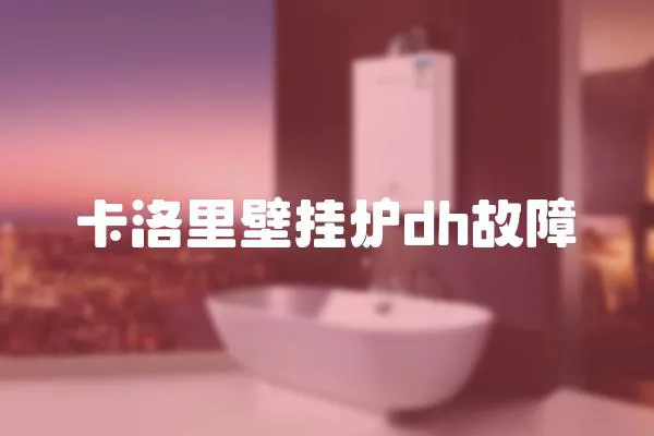 卡洛里壁掛爐dh故障