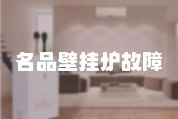 名品壁掛爐故障