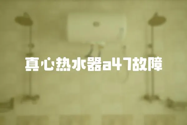 真心熱水器a47故障