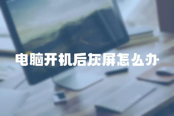 電腦開機后灰屏怎么辦