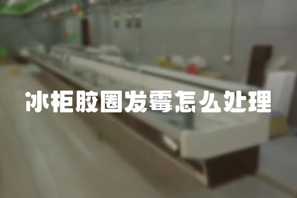 冰柜膠圈發霉怎么處理