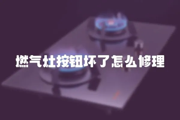燃?xì)庠畎粹o壞了怎么修理
